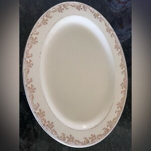 EUC Edwin M. Knowles 1930's “Hostess" Collection Oval Serving Platter